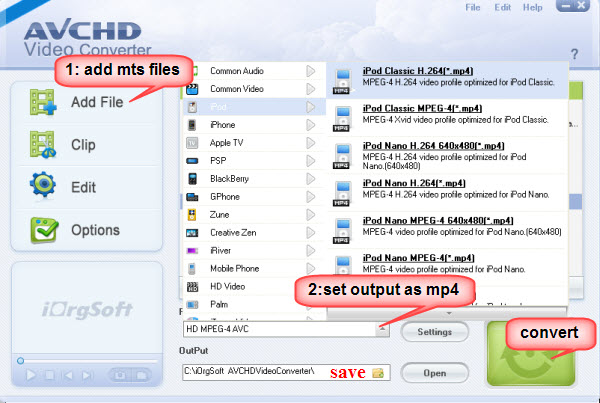free mts to mp4 converter software